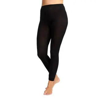 Produktfoto för Damella Wool Leggings Svart merinoull Large Dam