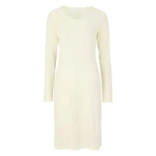 Produktfoto för Damella Wool Long Sleeved Nightdress Benvit merinoull Medium Dam