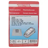 Produktfoto för Dammsugarpåsar, syntetfiber, 5st.