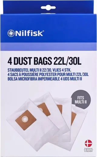 Produktfoto för DAMMSUGARPÅSE I FLEECE PASSAR GROVDAMMSUGARE MULTI II 22&30 | Beijerbygg Byggmaterial