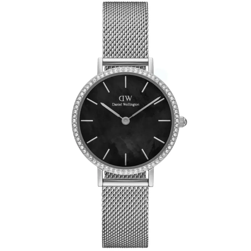 Bild 1 för Daniel Wellington DW Klocka Petite Lumine Bezel Sterling Black MOP 28mm Silver