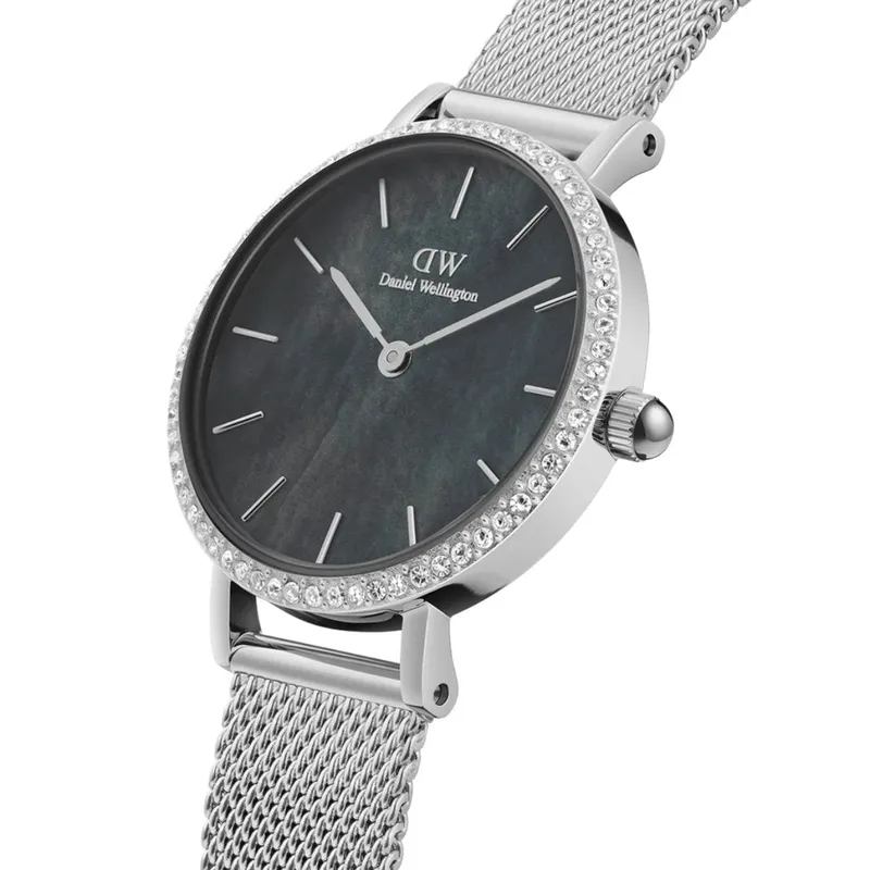 Bild 2 för Daniel Wellington DW Klocka Petite Lumine Bezel Sterling Black MOP 28mm Silver
