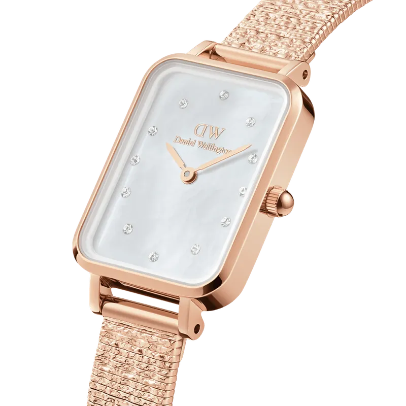 Bild 2 för Daniel Wellington DW Klocka Quadro Lumine Pressed Piano 20x26mm Rose Gold
