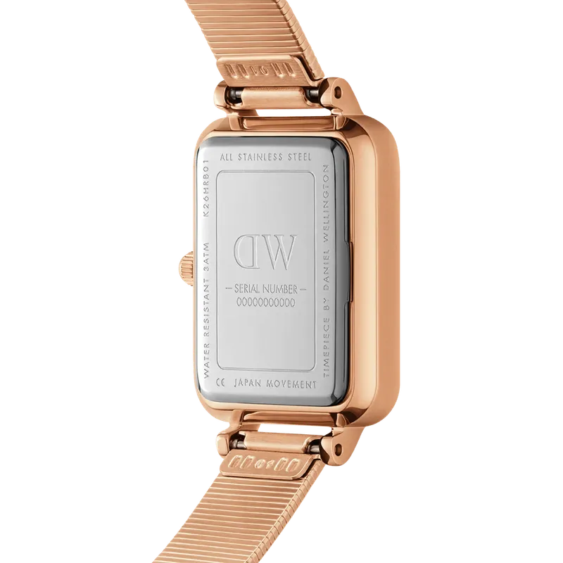 Bild 3 för Daniel Wellington DW Klocka Quadro Lumine Pressed Piano 20x26mm Rose Gold