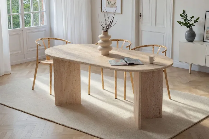 Bild 2 för Dano Matbord 180 cm Oval - Taupe
