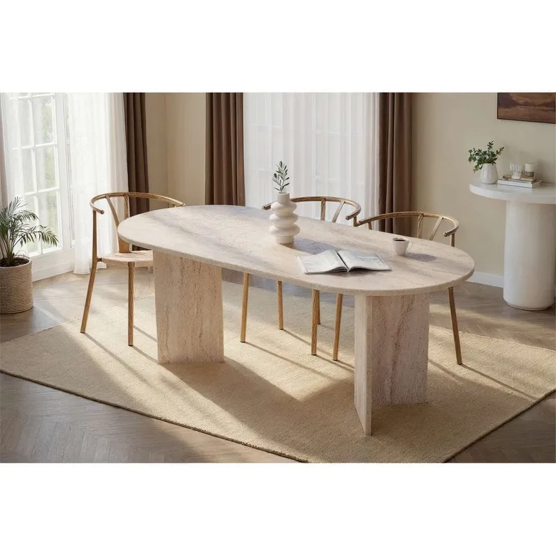 Bild 2 för Dano Matbord Oval 200 cm - Taupe