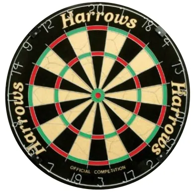 Alternativ bild 0 för Dartboard HARROWS OFFICIAL COMPETITION BRISTLE EA326 RoundWire