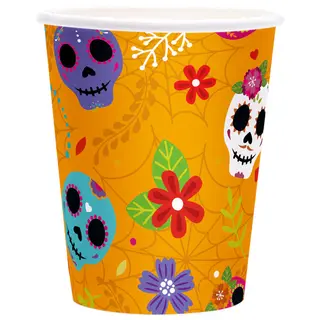 Produktfoto för Day Of The Dead Pappersmuggar 220ml 6-pack