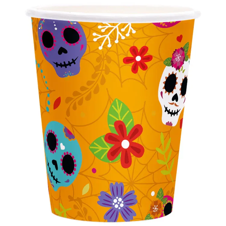 Alternativ bild 0 för Day Of The Dead Pappersmuggar 220ml 6-pack
