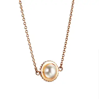 Produktfoto för Day Pearl & Stars Halsband Guld 40 cm
