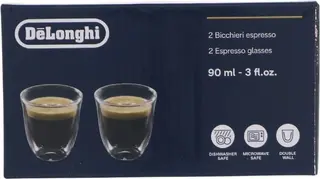 Produktfoto för De’Longhi 5513214591, Transparent, Glas, 2 styck, Klar