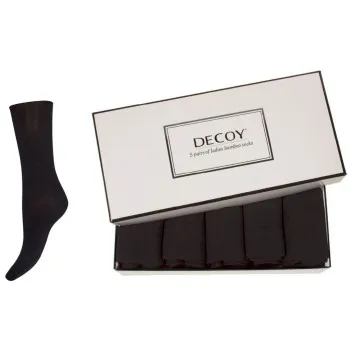 Alternativ bild 0 för Decoy Strumpor 5P Bamboo Ankle Socks Svart Strl 37/41 Dam