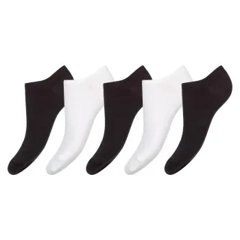 Alternativ bild 0 för Decoy Strumpor 5P Cotton Sneaker Sock Svart/Blå Strl 37/41 Dam