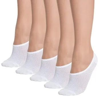 Alternativ bild 0 för Decoy Strumpor 5P Footies Quick Dry Vit polyamid Strl 39/41 Dam