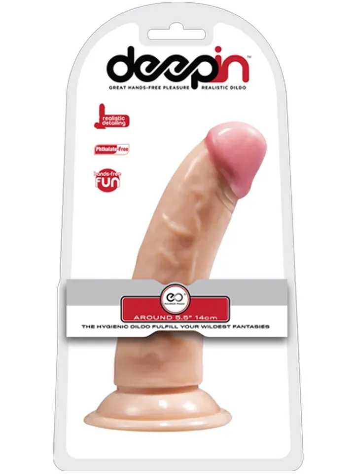 Bild 2 för Deepin Realistic Dildo 14 cm Realistisk dildo