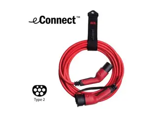 Produktfoto för DEFA eConnect Laddkabel eConnect 13,8 kW Typ2 till Typ2, 20A, 7,5m 13,