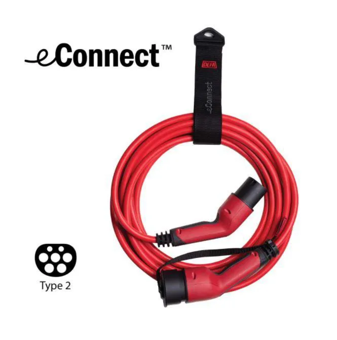 Alternativ bild 0 för DEFA eConnect Laddkabel eConnect 4,6kW Typ2 till Typ2, 20A, 7,5m 4,6 k