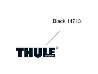Produktfoto för Dekal Thule svart (tjock)