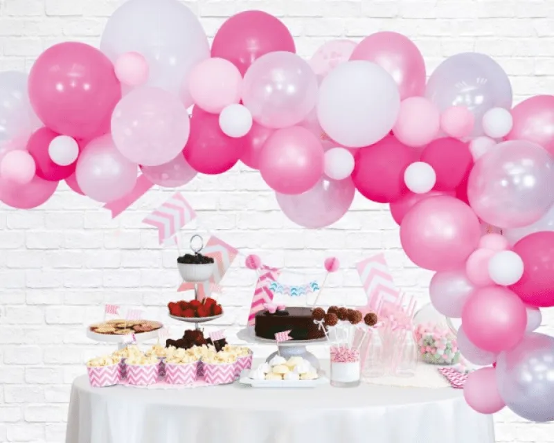Alternativ bild 0 för Dekorationsset för ballonger, rosa