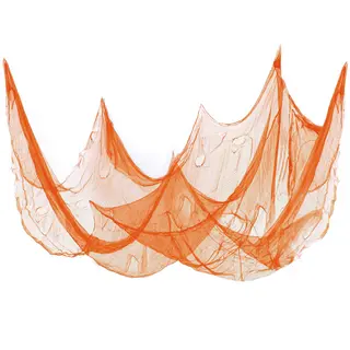 Produktfoto för Dekorationstyg Skräck Orange 210x300cm