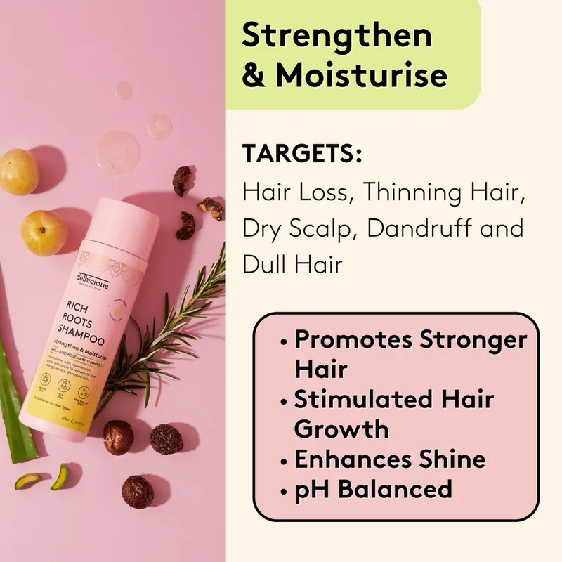 Bild 5 för Delhicious Rich Roots Shampoo 250ml