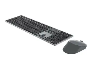 Produktfoto för Dell Premier Multi-Device KM7321W - Sats med tangentbord och mus - trådlös - 2.4 GHz, Bluetooth 5.0 - QWERTY - hela norden - Titan gray - för Latitude 7320 Detachable  XPS 17 9710