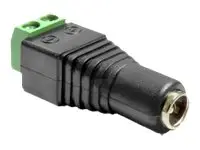 Produktfoto för Delock Adapter DC 2.1 x 5.5 mm female > Terminal Block - Strömadapter - 2 stifts terminalblock (hona) till likströmsuttag 2,1 mm (hona)