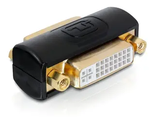 Produktfoto för Delock Adapter Dvi-i Hona Dvi-i Hona Svart