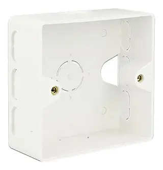 Produktfoto för Delock Back Box - Ytmonteringsbox för nätverk - vit, RAL 9010