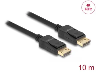 Produktfoto för Delock DisplayPort 1.2-kabel hane till DisplayPort-hane 4K 60 Hz 10m