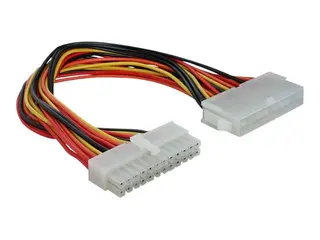 Produktfoto för Delock - Förlängningskabel för ström - 24-pin ATX (hona) till 24-pin ATX (hane) - 22 cm