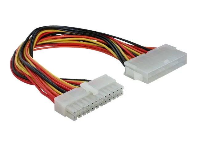 Alternativ bild 0 för Delock - Förlängningskabel för ström - 24-pin ATX (hona) till 24-pin ATX (hane) - 22 cm