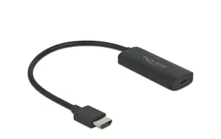 Produktfoto för Delock Hdmi To Usb-c Adapter Hdmi Typ A (standard) Usb Type-c Svart