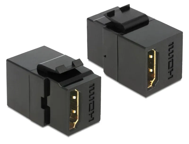 Alternativ bild 0 för Delock Keystone module - Trapetsjack - HDMI - svart
