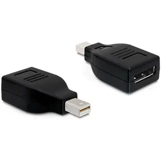 Produktfoto för DeLOCK Mini DisplayPort hane till DisplayPort hona-adapter