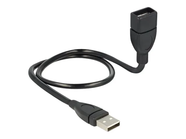 Alternativ bild 0 för Delock USB-A 2.0-kabel hane till USB-A 2.0 hona ShapeCable 0,5m