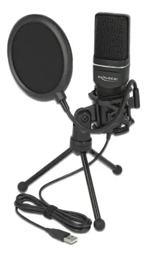 Produktfoto för DeLOCK USB Condenser Microphone Set