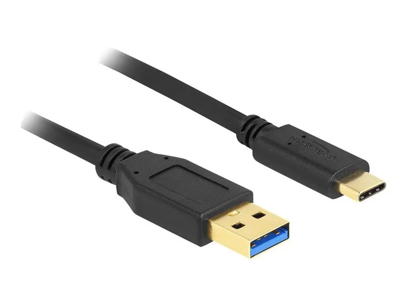 Alternativ bild 0 för Delock - USB-kabel - 24 pin USB-C (hane) till USB typ A (hane) - USB 3.2 Gen 1 - 3 m - svart