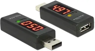 Produktfoto för Delock Usb-spännings- Och Strömstyrkekontrollerare