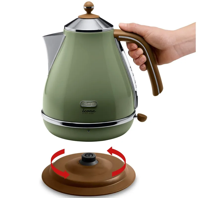 Bild 2 för DeLonghi Vattenkokare Icona Vintage KBOV 2001 - oliven - 2000 W