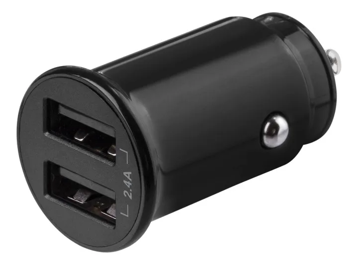 Alternativ bild 0 för Deltaco 12/24 V USB car charger with compact size