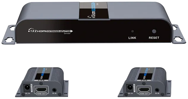 Bild 1 för Deltaco 1X2 HDMI Extender Splitter