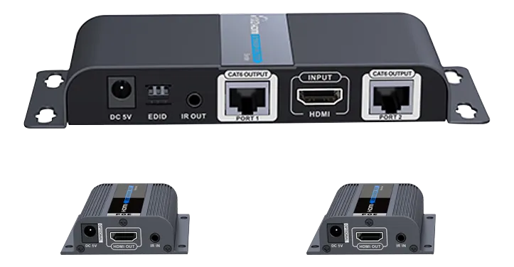 Bild 2 för Deltaco 1X2 HDMI Extender Splitter