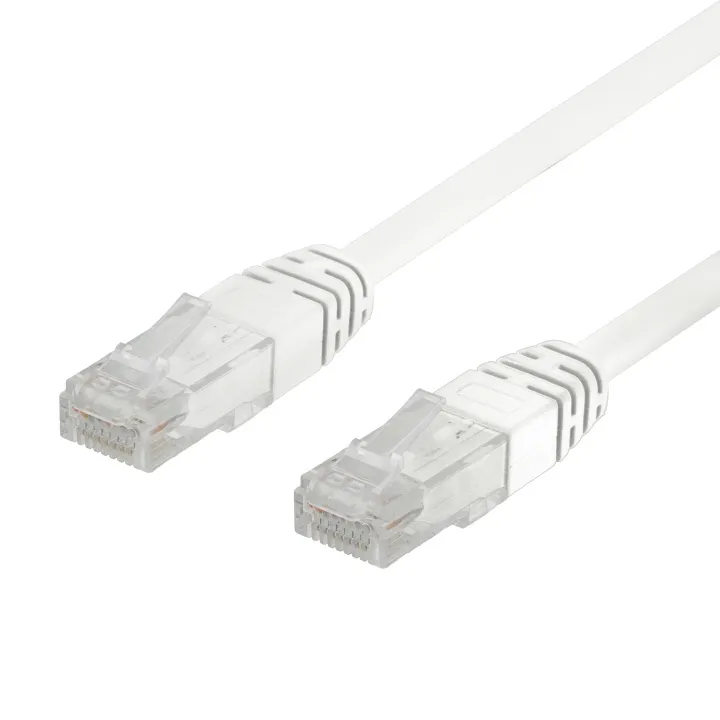 Alternativ bild 0 för Deltaco 50-pack U/UTP Cat6 patch c., 0,3m, Delta-certif, LSZH, white