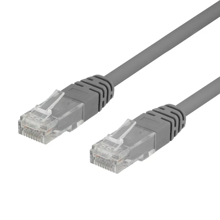 Alternativ bild 0 för Deltaco 50-pack U/UTP Cat6 patch c., 0.3m,Delta-certified,LSZH, grey