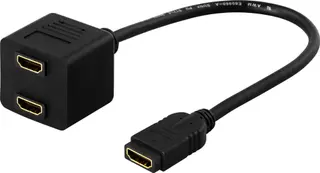 Produktfoto för Deltaco Adapter 0.1m Hdmi Typ A (standard) Svart