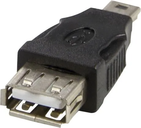 Bild 2 för Deltaco Adapter 4-stifts Usb Typ A Hona Mini-usb Typ B Hane