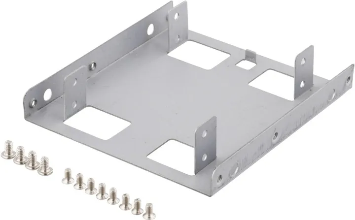 Alternativ bild 0 för DELTACO - Adapter för lagringsfack - 3.5 to 2 x 2.5