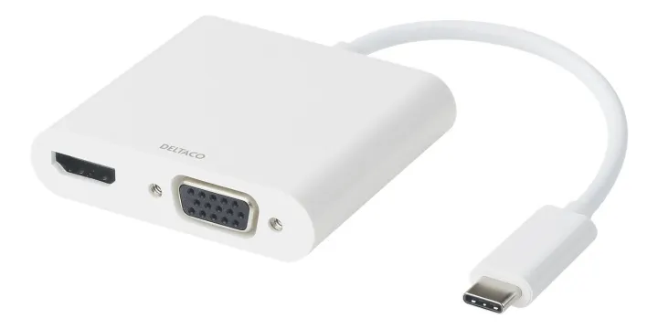 Alternativ bild 0 för DELTACO Adapter HDMI/VGA/Ljud/USB-C