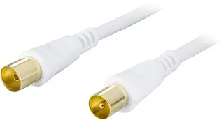Produktfoto för DELTACO antennkabel 100Hz 2m, ferritkärnor